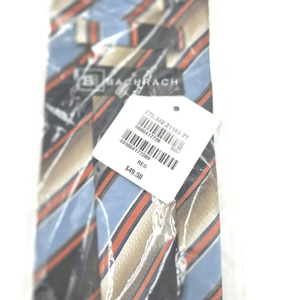 Lot of 4 New Designer Men's Neckties by Bachrach & JoS A Bank Width 3.25